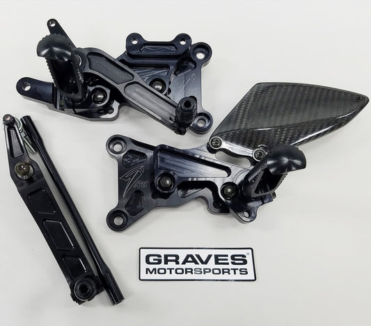 Graves Motorsports Yamaha R6 Adjustable Rearsets 2006-2026