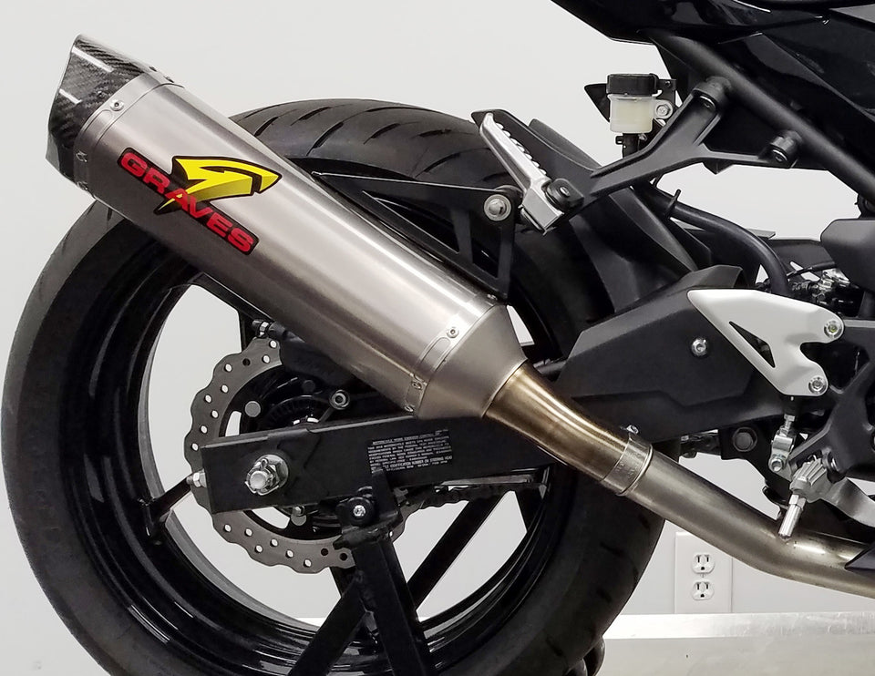 Kawasaki Ninja EX400 Cat Back Slip-on Exhaust Titanium – EDR