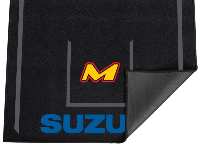 MOTO-D Motorcycle Garage Mats (Paddock Carpet) for Suzuki: MOTO-D