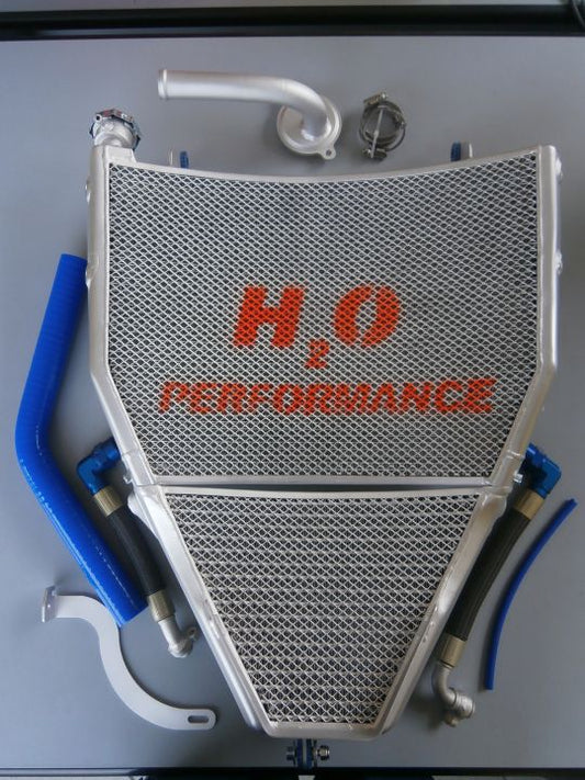 RADIADOR DE ACEITE DE CARRERAS GALLETTO DE GRAN TAMAÑO YAMAHA R1 2015+ H2O PERFORMANCE ART 716