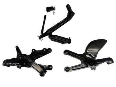 Reposapiés traseros fijos Graves Motorsports Yamaha R6 WORKS