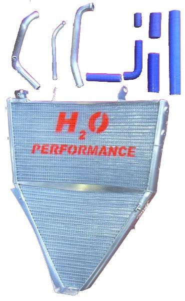 RADIADOR DE GRAN TAMAÑO GALLETTO YAMAHA R6 2006-2016 H2O PERFORMANCE ART709 